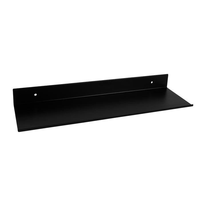 QUVIO Metalen muur plank - Zwart - 40 cm