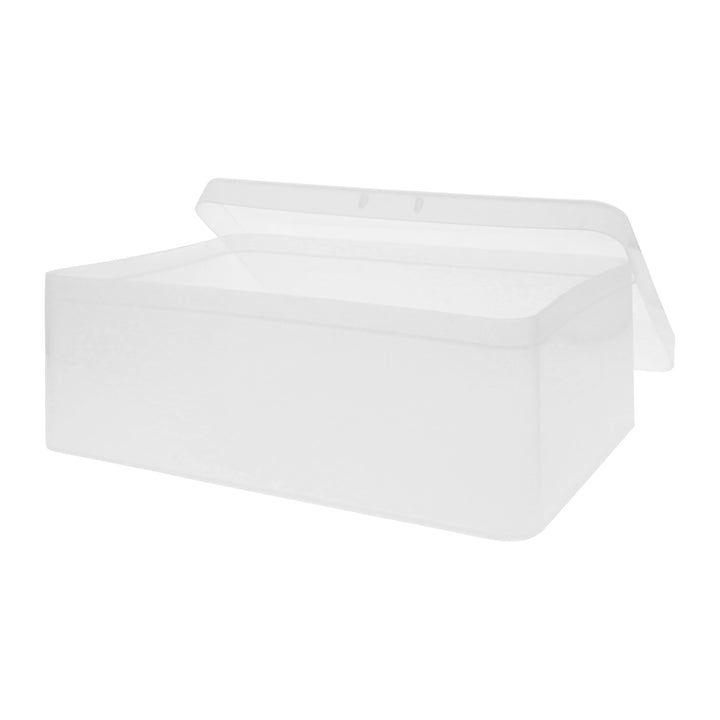 QUVIO Opbergdoos - 30 x 21 x 11 cm - Plastic - Transparant (4)