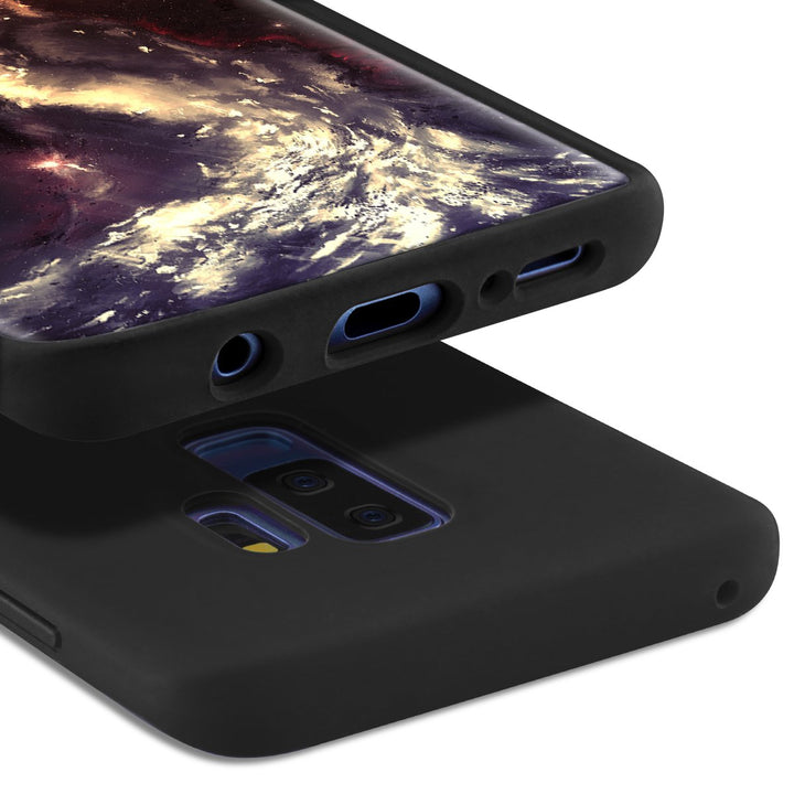 BMAX Liquid silicone case hoesje voor Samsung Galaxy S9 Plus - Zwart (1)