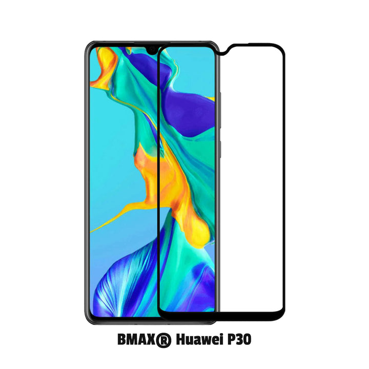 2-pack BMAX Huawei P30 Screenprotector - Gehard glas - Full Cover (1)