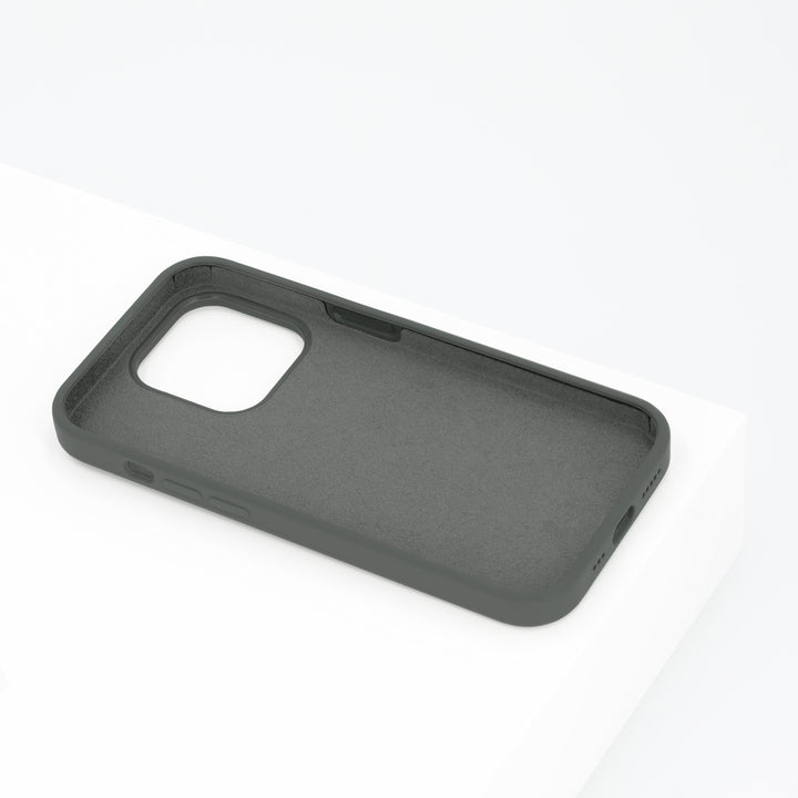 BMAX Liquid silicone case hoesje voor iPhone 14 Pro - Houtskool grijs/Charcoal grey (2)