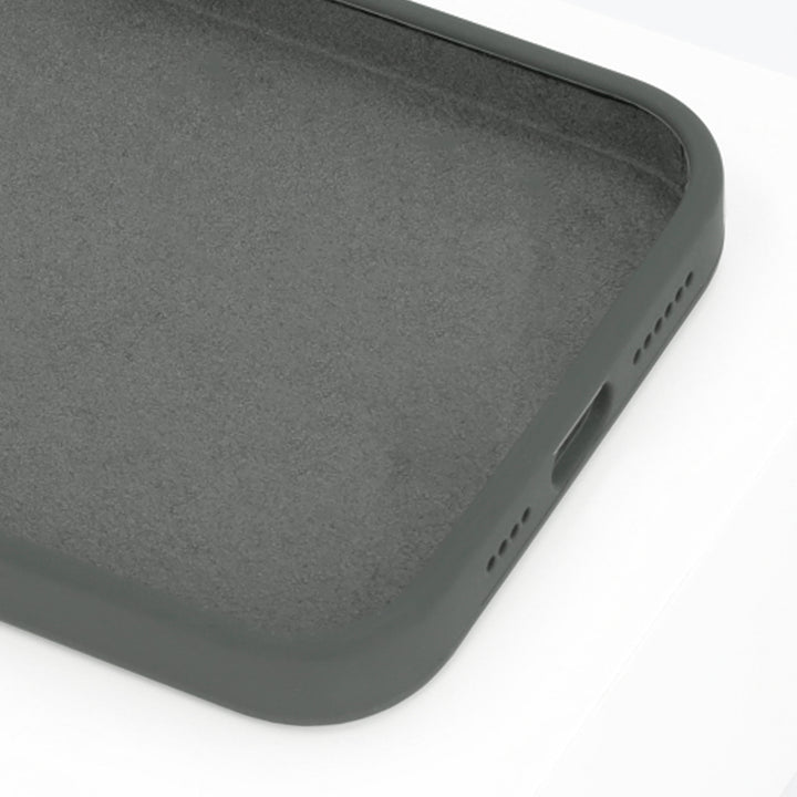 BMAX Liquid silicone case hoesje voor iPhone 14 Pro Max - Houtskool grijs/Charcoal grey (3)