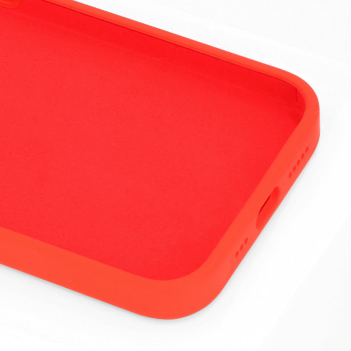BMAX Liquid silicone case hoesje voor iPhone 14 - Rood/Red (3)