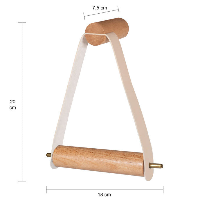 QUVIO Toiletrolhouder hout (1)