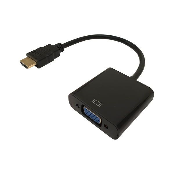 XIB HDMI naar VGA adapter kabel 20cm zwart